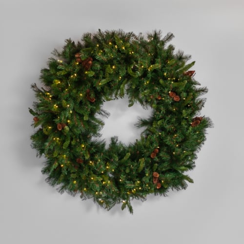 Wreath Christmas Light Installation